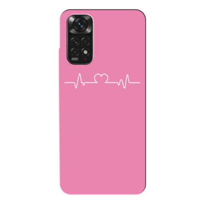 Xiaomi - Poco M4 Pro 5G  Heartline Pembe Silikon Kılıf