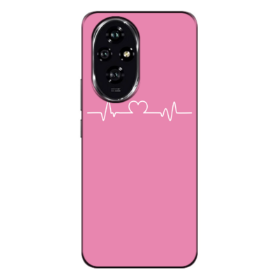 Honor - Honor 200 Heartline Pembe Silikon Kılıf