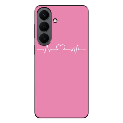 Samsung - Galaxy S26 Plus Heartline Pembe Silikon Kılıf
