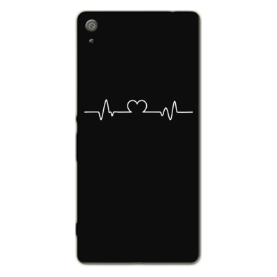 Sony - Xperia XA1 Ultra Heartline Siyah Silikon Kılıf