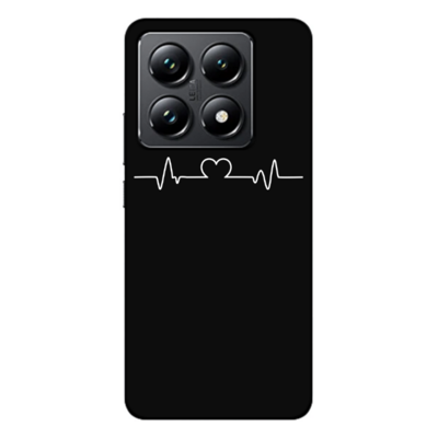 Xiaomi - Mi 14T Heartline Siyah Silikon Kılıf