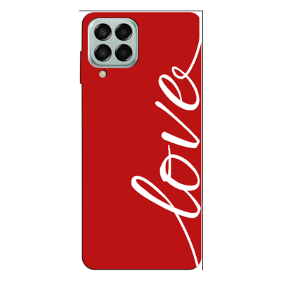 Samsung - Galaxy M33 5G Love Kırmızı Silikon Kılıf