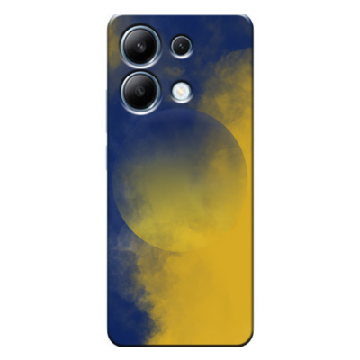 Xiaomi - Redmi Note 13 Pro 5G Sarı Lacivert Duman Silikon Kılıf