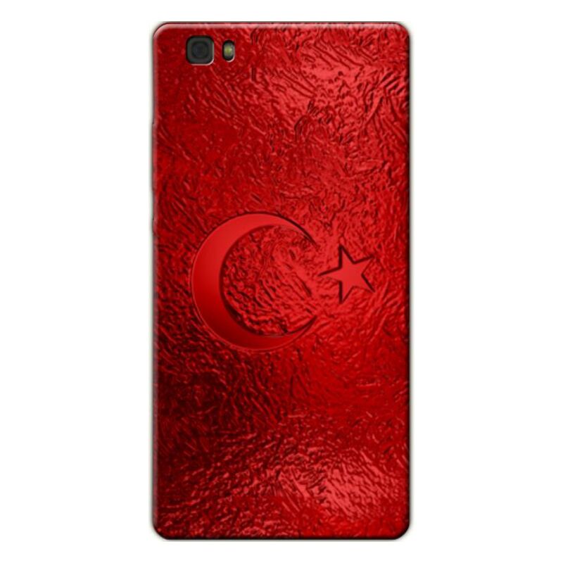 Huawei - P8 Lite Türkiye Bayrağı V2 Silikon Kılıf