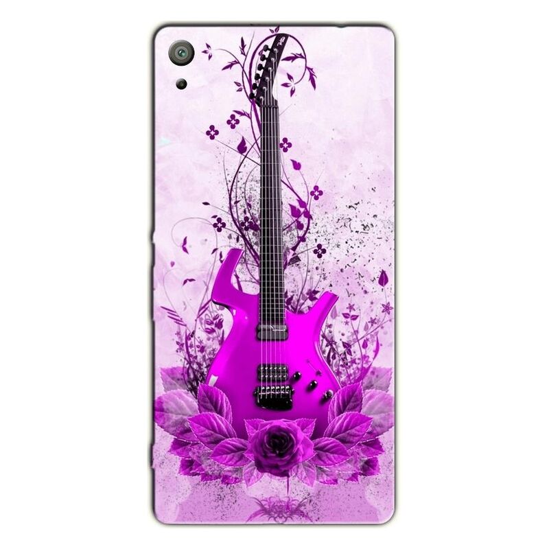 Sony - Xperia XA Ultra Mor Gitar Silikon Kılıf