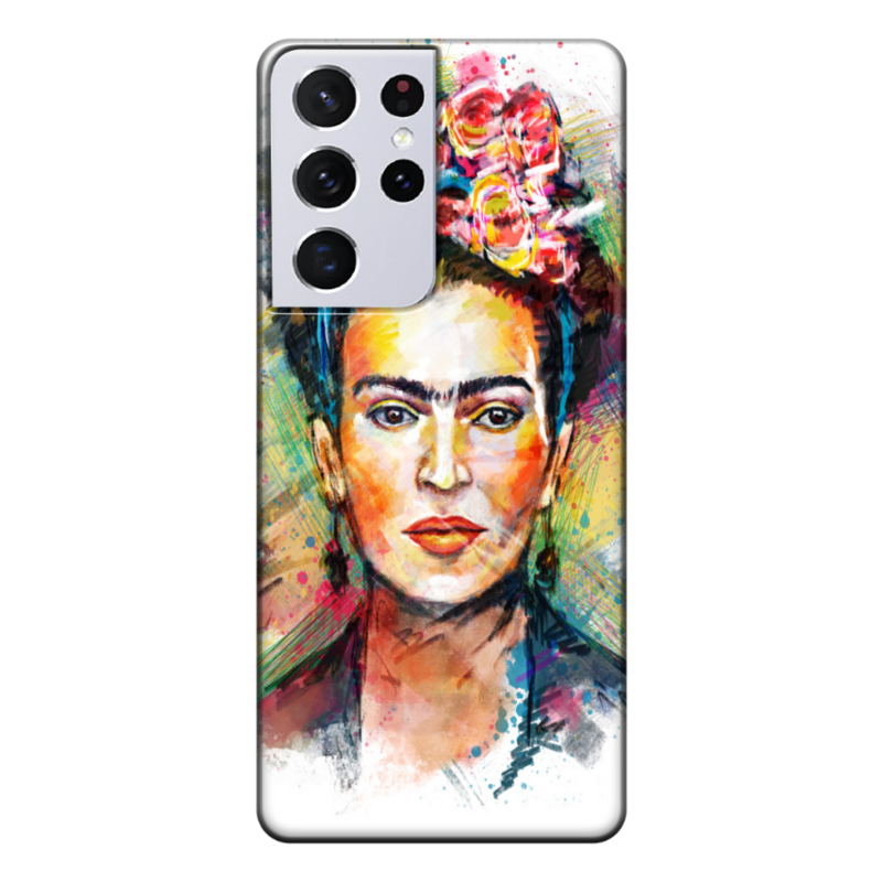 Samsung - Galaxy S21 Ultra Frida Kahlo Silikon Kılıf