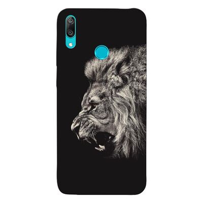 Huawei - Y7 Prime 2019 Kükreyen Aslan Silikon Kılıf