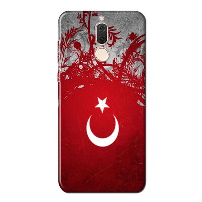 Huawei - Mate 10 Lite Türk Bayrağı Silikon Kılıf
