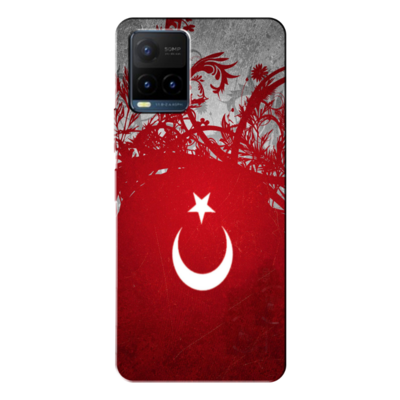 Vivo - Y32 Türk Bayrağı Silikon Kılıf