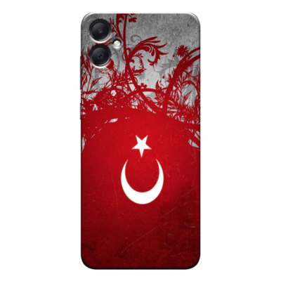 Samsung - Galaxy A05 Türk Bayrağı Silikon Kılıf