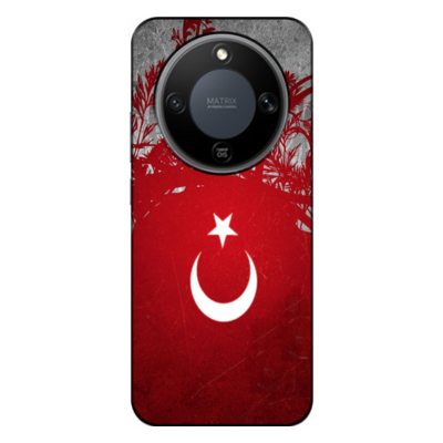 Honor - Magic 8 Lite Türk Bayrağı Silikon Kılıf