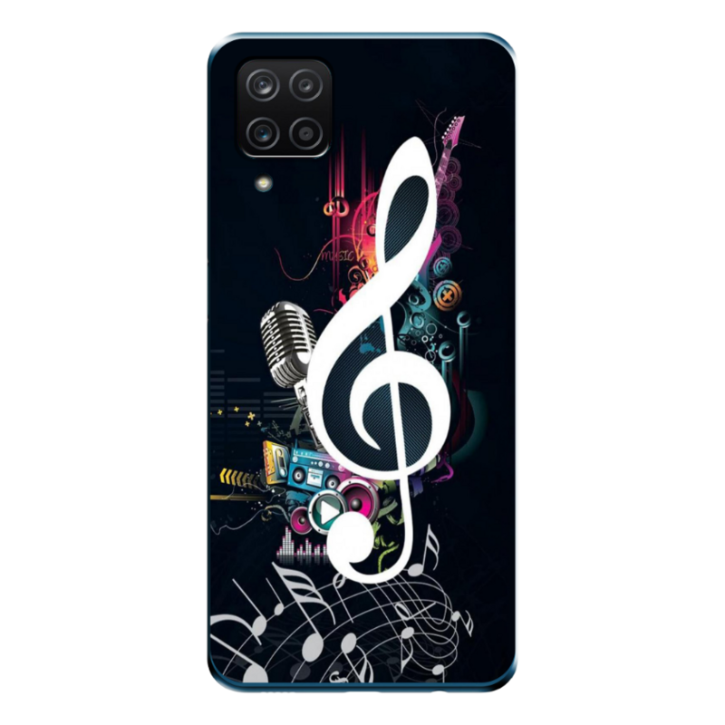 Samsung - Galaxy A12 Music Silikon Kılıf