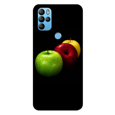 General Mobile - GM 21 plus Yeşil-Kırmızı-Sarı Elmalar Silikon Kılıf