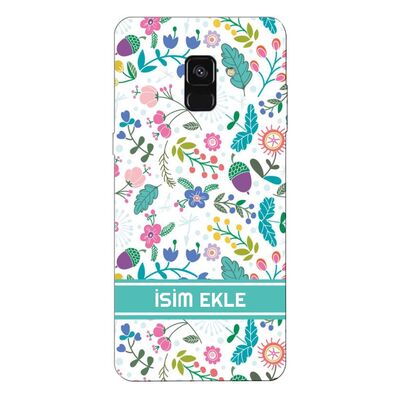 Samsung - Galaxy A8 Plus 2018 İsminize Özel V3 Silikon Kılıf