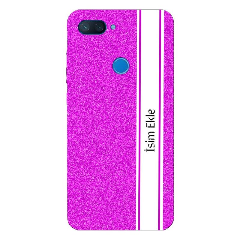 Xiaomi - Mi 8 Lite İsminize Özel V4 Silikon Kılıf