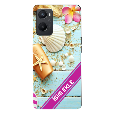 Oppo - A96 4G İsminize Özel V27 Silikon Kılıf