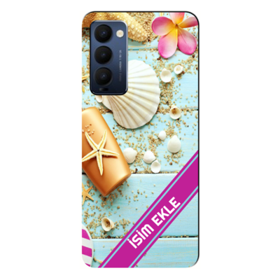 TECNO - Camon 18 İsminize Özel V27 Silikon Kılıf