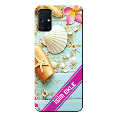 Samsung - Galaxy M51 İsminize Özel V27 Silikon Kılıf