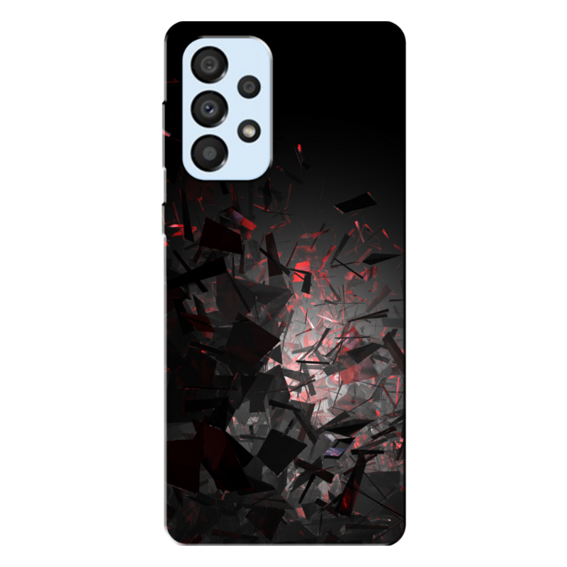 Samsung - Galaxy A33 5G Kırık Camlar Silikon Kılıf
