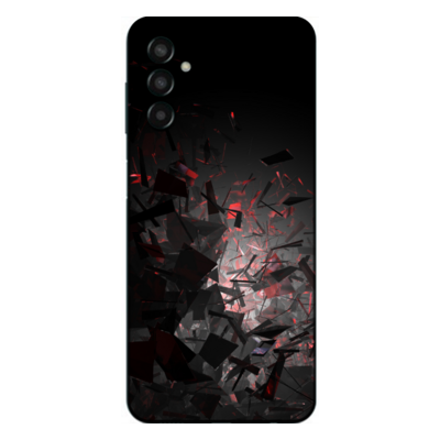 Samsung - Galaxy M13 Kırık Camlar Silikon Kılıf