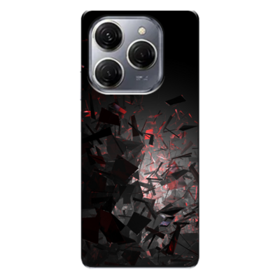 TECNO - Spark 20 Pro 5G Kırık Camlar Silikon Kılıf