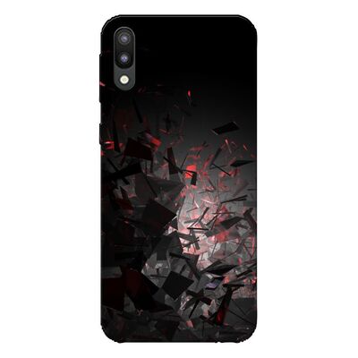 Samsung - Galaxy M10 Kırık Camlar Silikon Kılıf