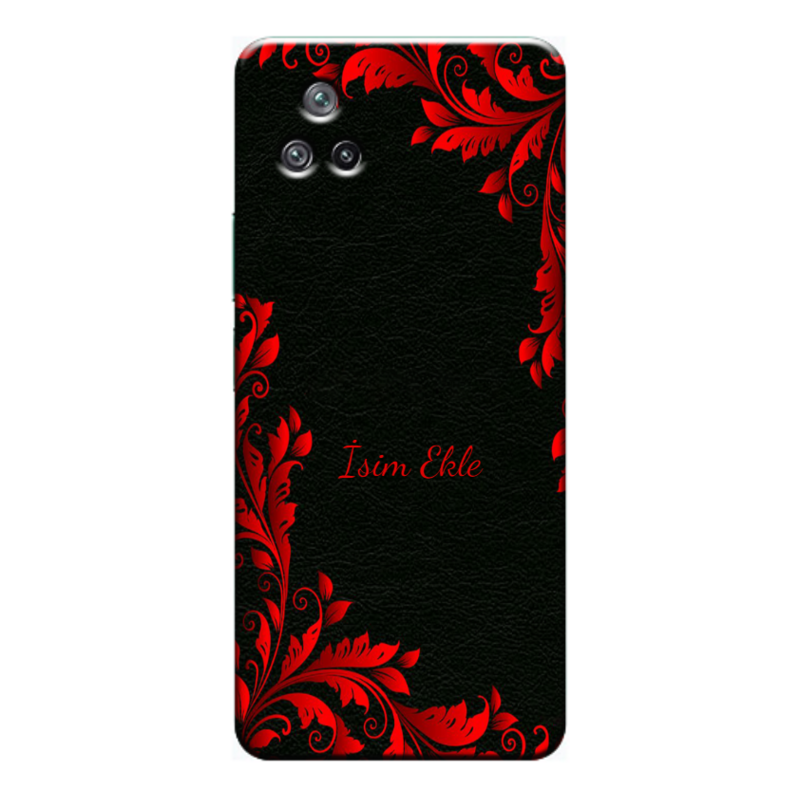 Xiaomi - Poco F4 Black- Red Silikon Kılıf