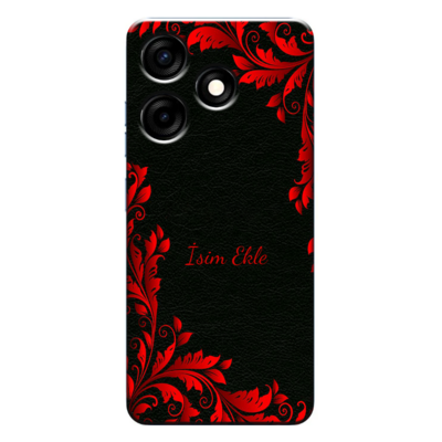 TECNO - Spark 10C Black- Red Silikon Kılıf