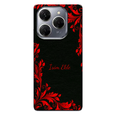 TECNO - Spark 20 Pro 5G Black- Red Silikon Kılıf
