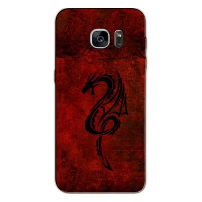 Samsung - Galaxy S7 Red Dragon Silikon Kılıf