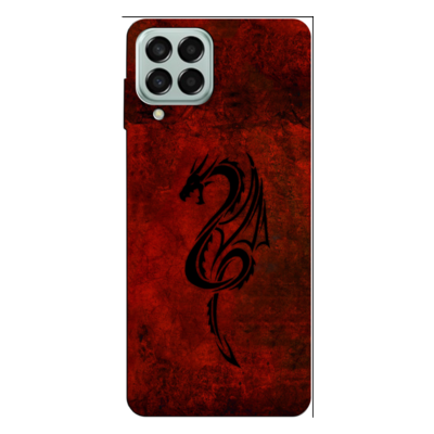 Samsung - Galaxy M33 5G Red Dragon Silikon Kılıf