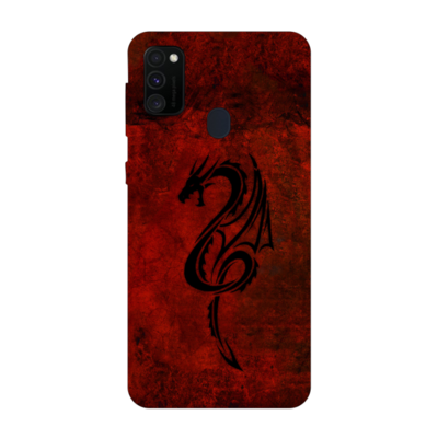 Samsung - Galaxy A40S Red Dragon Silikon Kılıf