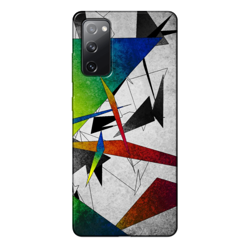 Samsung - Galaxy S20 FE Renkli Kırık Camlar Silikon Kılıf