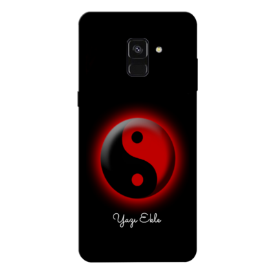 Samsung - Galaxy A8 Plus 2018 Ying-Yang Silikon Kılıf