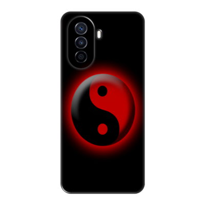 Huawei - Nova Y70 Ying-Yang Silikon Kılıf