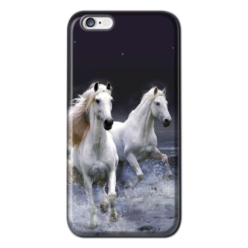 Apple - iPhone 6 White Horses Silikon Kılıf