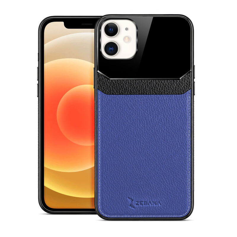 Apple iPhone 11 Uyumlu Zebana Lens Deri Siyah Kılıf