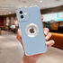 Apple - iPhone 11 Gold Desire Silikon Kılıf - Açık Mavi