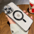 Apple - iPhone 11 Pro Manyetik Kablosuz Şarj Destekli Mona Silikon Kılıf - Gri