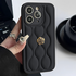 Apple - iPhone 11 Pro Max Zebana Camellia Deri Kılıf - Siyah