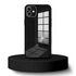 Apple - iPhone 11 Zebana Avesta Cam Kılıf (Silikon Kenar) - Siyah