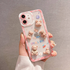 Apple - iPhone 11 Zebana Bear and Rabbit Silikon Kılıf - Pembe