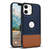 Apple - iPhone 11 Zebana Business Deri Kılıf - Lacivert - Kahverengi