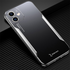 Apple - iPhone 11 Zebana Metal Mitras Kılıf (Silikon Kenar) - Gri