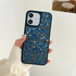 Apple - iPhone 11 Zebana Taşlı Pırlanta Silikon Kılıf - Lacivert