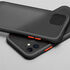 Apple - iPhone 11 Zebana Stylish Silikon Kenar Kılıf - Siyah