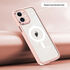 Apple - iPhone 12 Zebana Guard Silikon Kılıf (Kablosuz Şarj Destekli) - Rose Gold