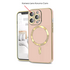 Apple - iPhone 12 Pro Max Zebana Magsafe Golden Silikon Kılıf (Kablosuz Şarj Destekli) - Rose Gold