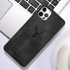 Apple - iPhone 12 Pro Max Silikon Kenar Kumaş Kılıf - Siyah