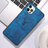 Apple - iPhone 12 Pro Max Silikon Kenar Kumaş Kılıf - Mavi